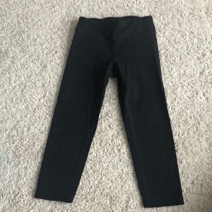 Athleta girl black crop leggings